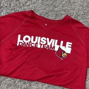 Red Louisville dance team T